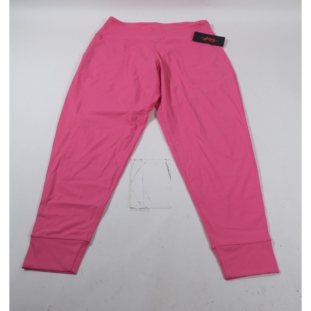 The Gym People Joggers Womens L Pink High Waist Athletic Pockets Yoga Pants